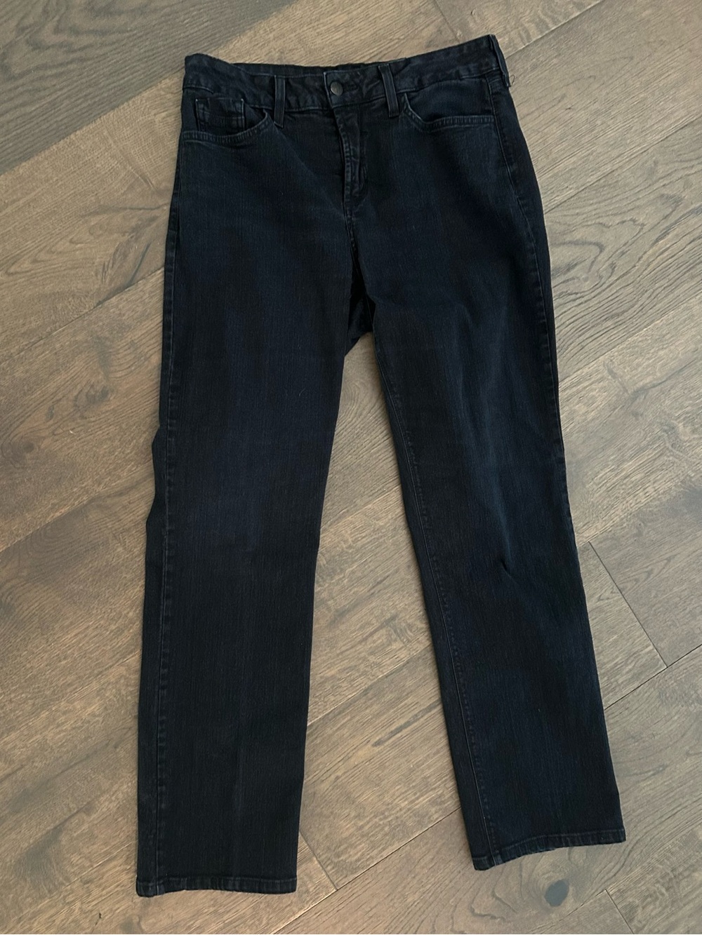 NYDJ Black Jeans Straight-Leg Jeans Size 10